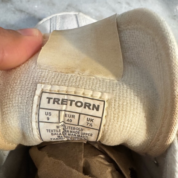 Tretorn White Canvas Original Casual Sneakers women's Size 9 - Picture 5 of 8